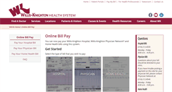 Desktop Screenshot of billpay.wkhs.com