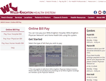 Tablet Screenshot of billpay.wkhs.com